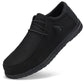 Férfi és női alkalmi slip-on acél orrvédős biztonsági mokaszin
