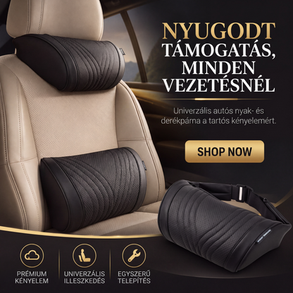 Prémium autósülés fejtámla és deréktámasztó párna