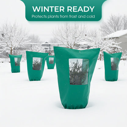 🌨️1+1 INGYEN🌿Téli növénytakaró fagyvédelemre – cipzárral és húzózsinórral, megvédi a kerti növényeket a fagytól