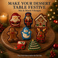 🎄 Karácsonyi mini piteformák – Süteményformák Mikulás, mézeskalács és rénszarvas mintákkal, ünnepi sütéshez✨