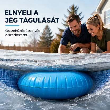 ❄️50% kedvezmény🏡 Kerek felfújható medence-télizáró légpárna – csökkenti a jégnyomást, megvédi a medencét télen ✨