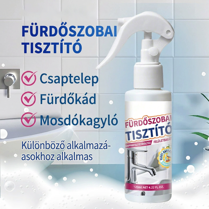 🚿 Többcélú hatékony fürdőszobai tisztítószer – Eltávolítja a vízkövet, a szappanlerakódást és a kellemetlen szagokat✨
