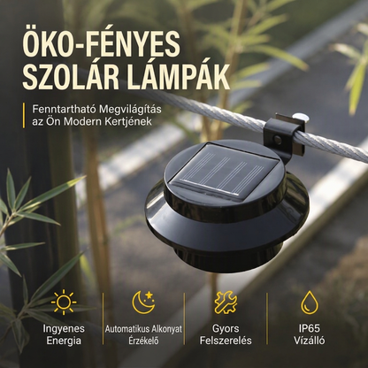 🏡💡 Kültéri vízálló napelemes LED eresz- és fali lámpák🌞 ✨