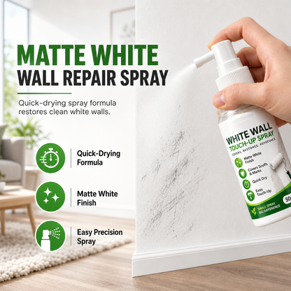 🔥1+1 ingyen🎯 Precíz matt fehér falfesték spray – Helyi javítás a fal apró foltjain és sérülésein🏠