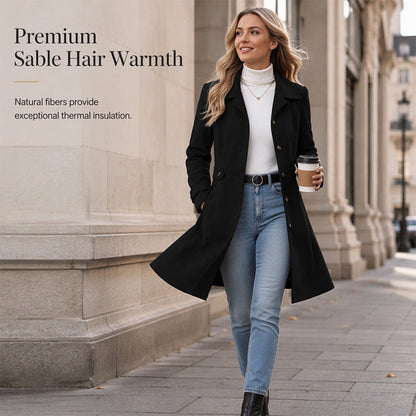 💖 Női egysoros kabát övvel, karcsúsító slim fit szabás – Elegáns és nőies megjelenés hűvös napokra✨
