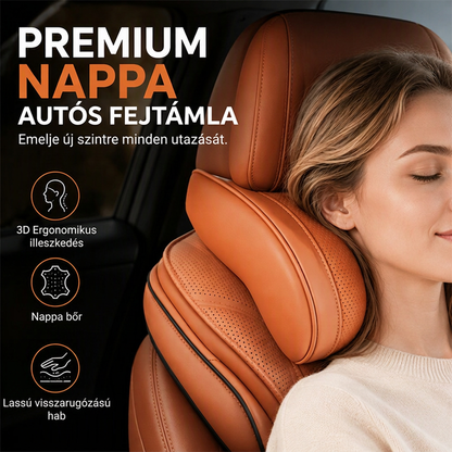 🚗💤 Memóriahabos autó nyakpárna – ergonómikus, univerzális, hosszú utazásokhoz ideális✨