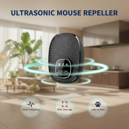 🐭 Ultrahangos kártevőriasztó – Kompakt, konnektorba dugható készülék otthonra🏠