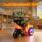 🦖 Elektromos dinoszaurusz háromkerekű játék kisgyerekeknek – Szórakoztató és könnyen kezelhető🛺