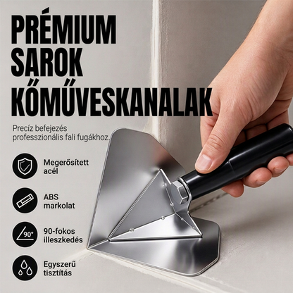 🧱50% KEDVEZMÉNY✨ Rozsdamentes acél sarokkanál – Stabil szerszám fal és sarok javítási munkákhoz