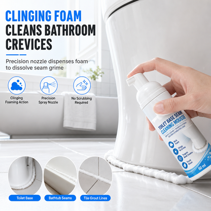 🎁1+1 ingyen🚽✨ WC alapzat körüli rés tisztító – Könnyű tisztítás, erős súrolás nélkül otthoni fürdőszobához