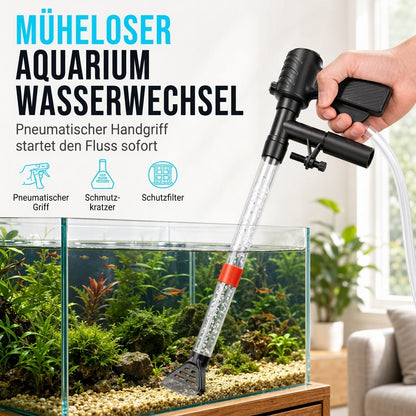 🐠💦Pneumatikus akváriumtisztító készlet – Félautomata vízleeresztő tömlő kisebb akváriumokhoz, egyszerű karbantartás✨