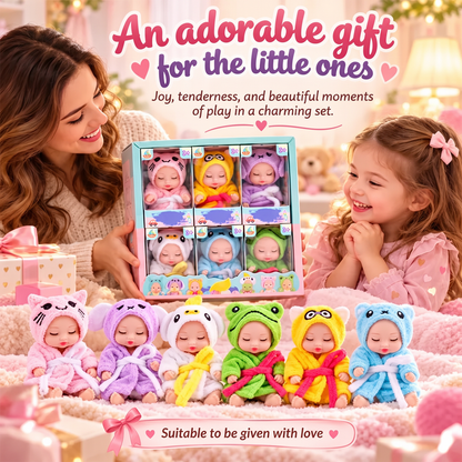 🔥Időkorlátozott ajánlat! 🧸 Mini Reborn baba – Élethű megjelenés, tökéletes ajándék a babarajongók és gyűjtők számára👼✨