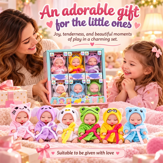 🔥Időkorlátozott ajánlat! 🧸 Mini Reborn baba – Élethű megjelenés, tökéletes ajándék a babarajongók és gyűjtők számára👼✨