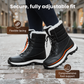 🌸50% KEDVEZMÉNY! 👢 Női lábszárközépig érő hótaposó – Vízálló, puha plüssbéléssel, meleg és biztonságos havas napokon✨