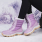 🌸50% KEDVEZMÉNY! 👢 Női lábszárközépig érő hótaposó – Vízálló, puha plüssbéléssel, meleg és biztonságos havas napokon✨