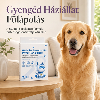 🐶🐱 Kisállat fül- és szemtisztító vattapálcikák – Kíméletes tisztítás, eltávolítja a szennyeződéseket a kutya és macska füléből és szemkörnyékéről✨